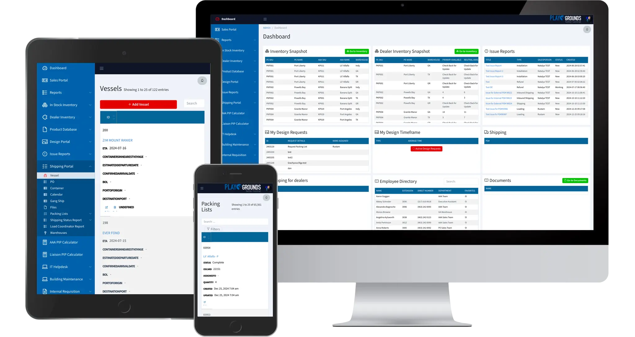 Адаптивная версия сайта на разных устройствах
