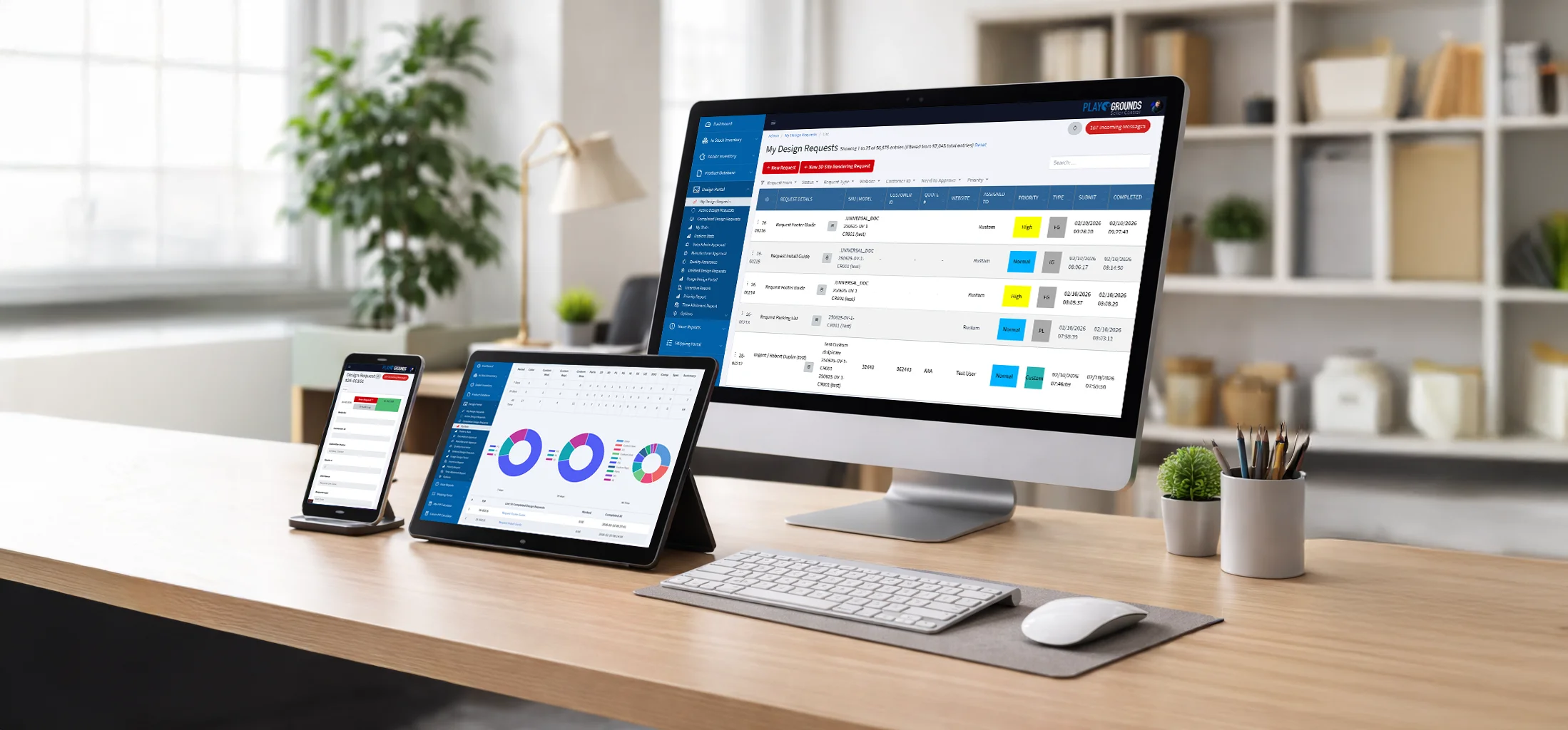 Адаптивная версия сайта на разных устройствах